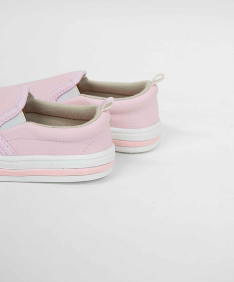 Tenis Para Bebe Niña En Lona Color Rosado