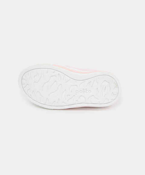Tenis Para Bebe Niña En Lona Color Rosado