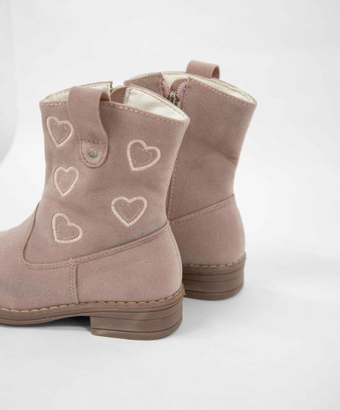 Botas Para Bebe Niña Color Palo de Rosa
