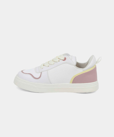 Tenis Para Niña En Material Sintético Color Marfil