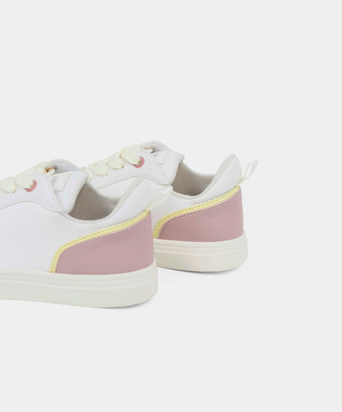 Tenis Para Niña En Material Sintético Color Marfil