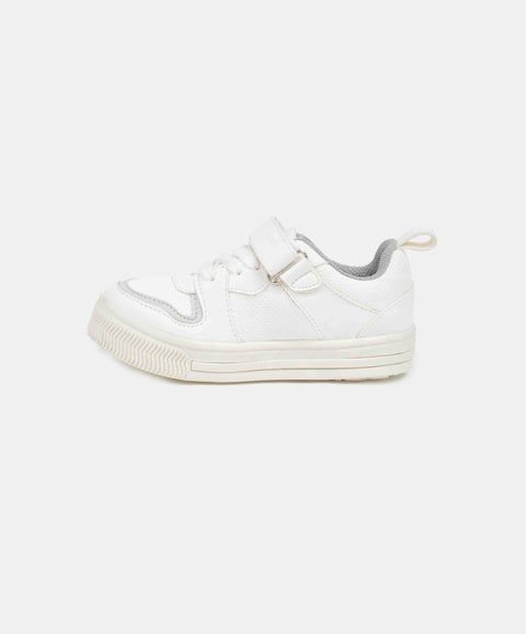 Tenis Con Velcro Unisex En Material Sintético Color Blanco