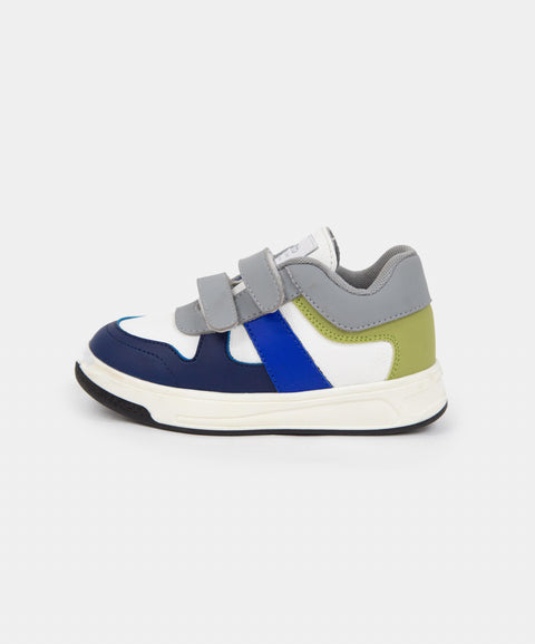 Tenis Velcro Para Bebe Niño En Material Sintético Color Marfil