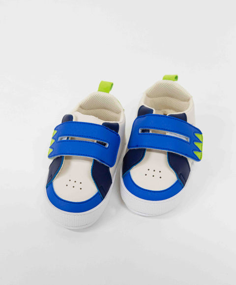 Tenis Velcro Para Recién Nacido Color Marfil