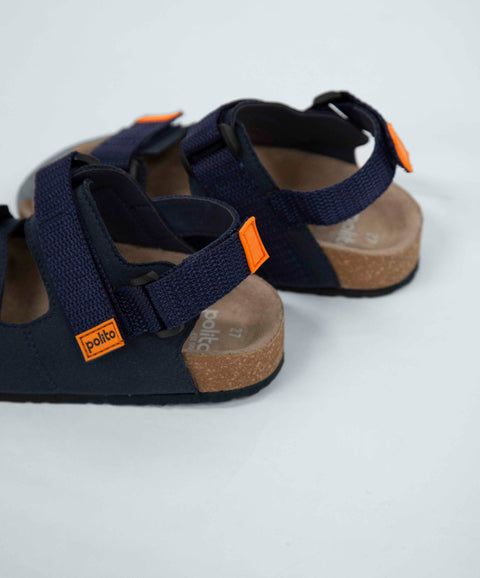 Sandalias Para Bebé Niño En Material Sintético Color Azul