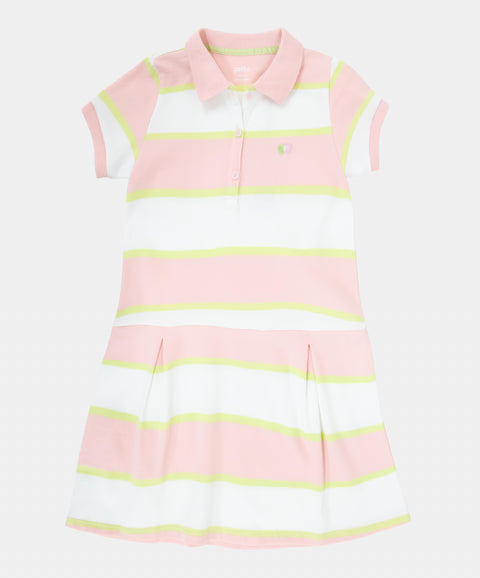 Vestido Polo Manga Corta Para Niña