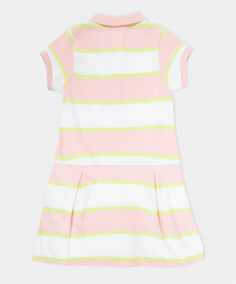 Vestido Polo Manga Corta Para Niña