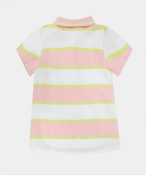 Camiseta Polo Manga Corta Para Bebé Niña