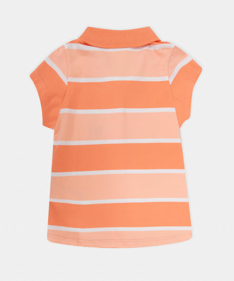 Camiseta Polo Manga Corta Para Bebé Niña