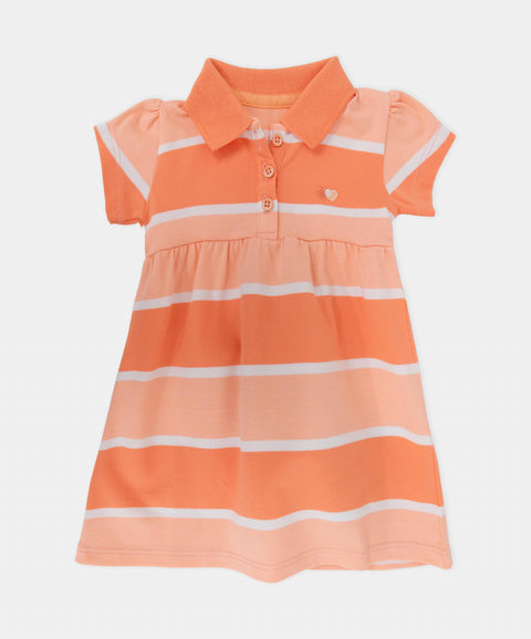 Vestido Polo Manga Corta Para Recién Nacida