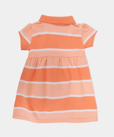 Vestido Polo Manga Corta Para Recién Nacida