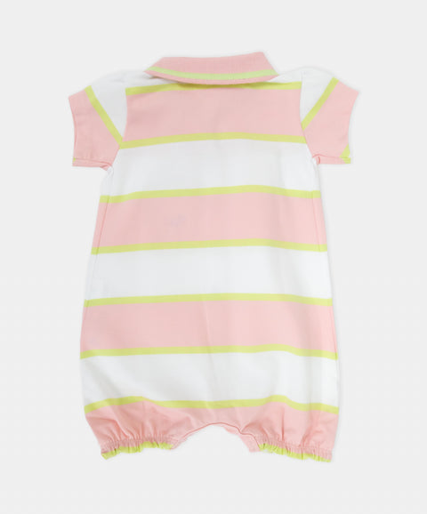 Mameluco Tipo Polo Manga Corta Para Recién Nacida