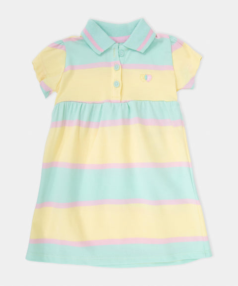 Vestido Polo Manga Corta Para Recién Nacida