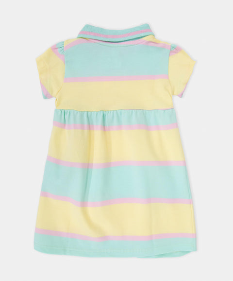 Vestido Polo Manga Corta Para Recién Nacida