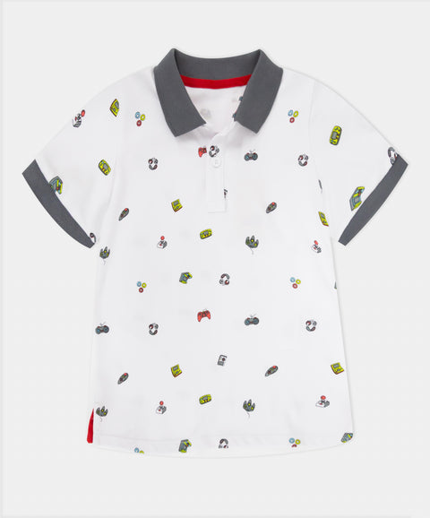 Camiseta Tipo Polo Manga Corta Para Bebé Niño