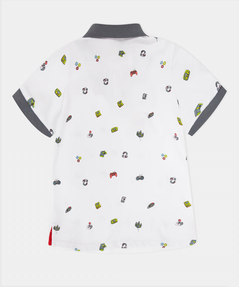 Camiseta Tipo Polo Manga Corta Para Bebé Niño