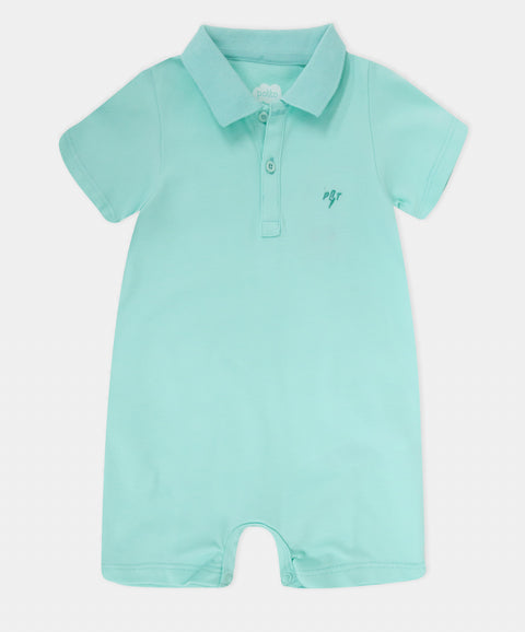 Mameluco Tipo Polo Para Recién Nacido