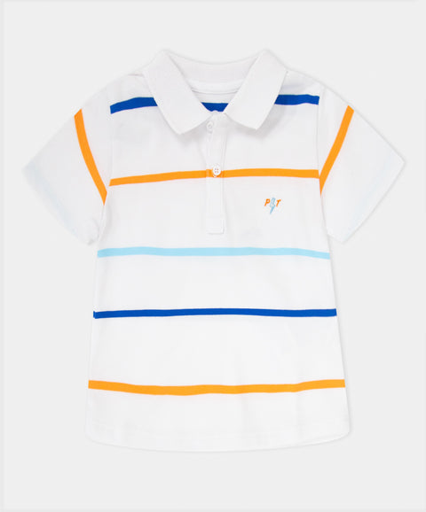 Camiseta Polo Manga Corta Para Recién Nacido