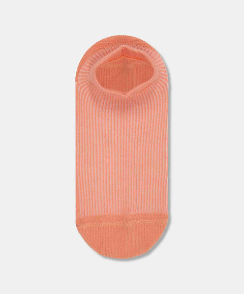 Medias Tobilleras X2 Para Niña En Algodón Color Mandarina