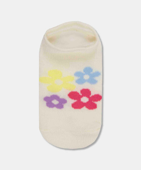 Medias Tobilleras X2 Para Bebé Niña En Algodón Color Marfil