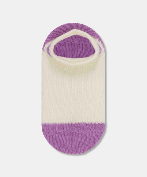 Medias Tobilleras X2 Para Bebé Niña En Algodón Color Rosado Y Morado