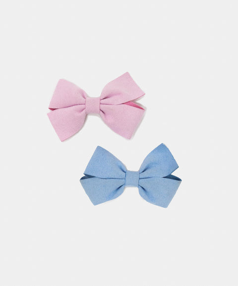 Hebillas X2 Para Niña Color Rosado Y Azul
