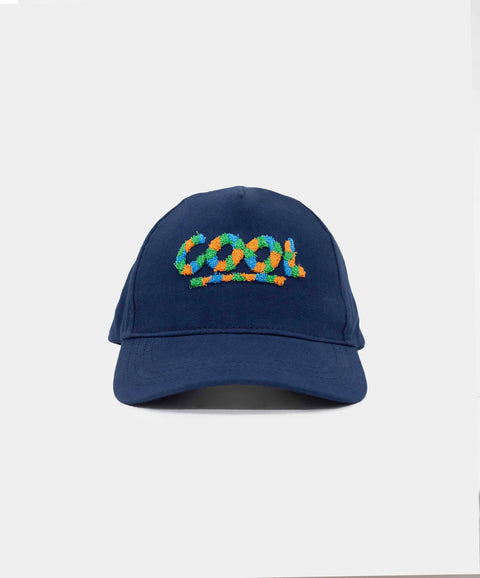 Gorra Para Niño En Tela Color Azul Oscuro