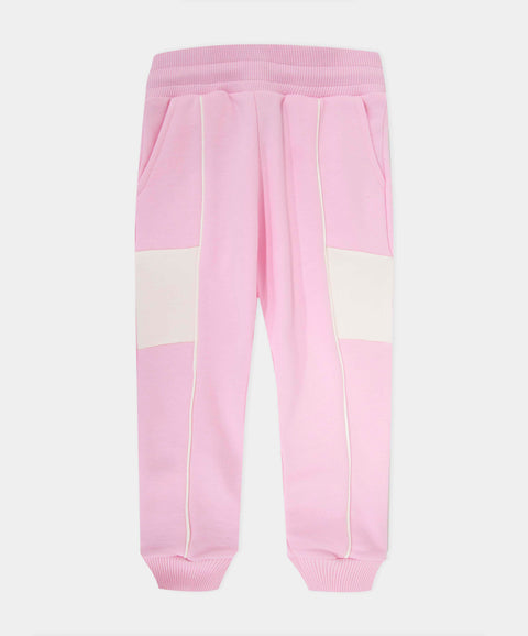 Pantalón Deportivo Perchado Para Bebé Niña Color Rosado Claro