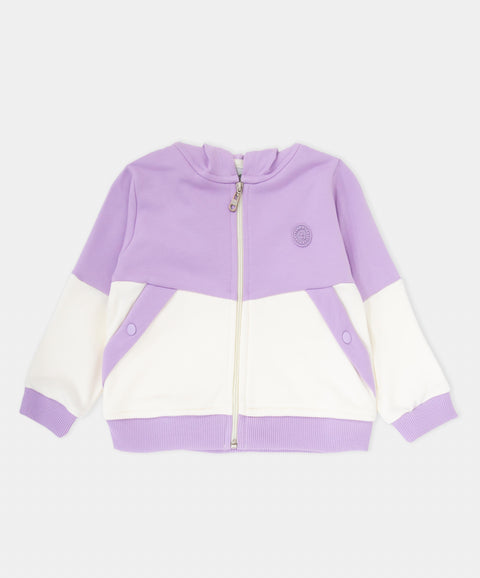 Chompa Deportiva Para Bebé Niña En Burda Color Lila