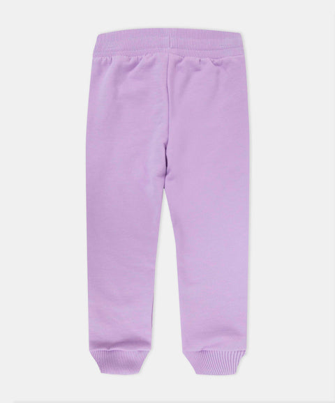 Pantalón Deportivo Perchado Para Bebé Niña Color Lila