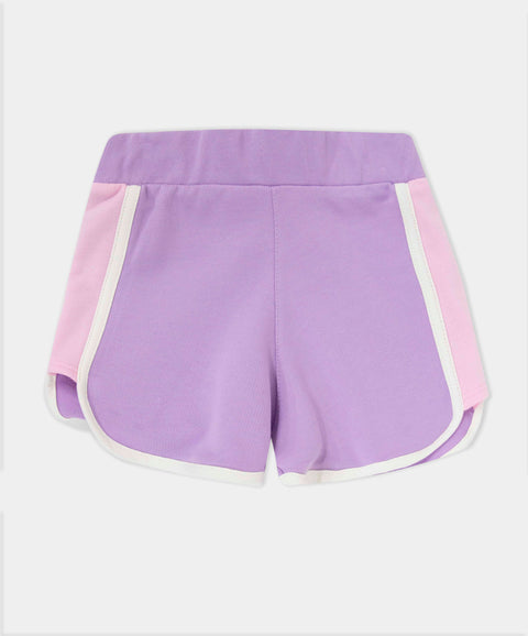 Conjunto Deportivo Camiseta Y Short Para Bebé Niña Color Lila