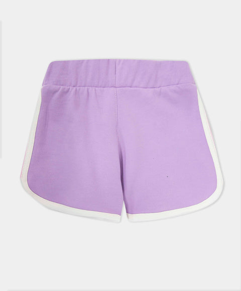 Conjunto Deportivo Camiseta Y Short Para Bebé Niña Color Lila