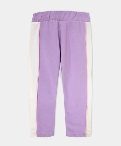 Conjunto Deportivo Camiseta Y Pantalón Para Bebé Niña Color Lila