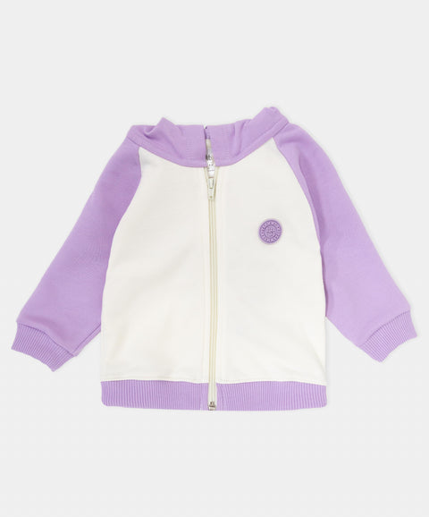 Chompa Deportiva Para Recién Nacida En Burda Color Lila