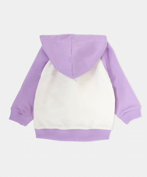 Chompa Deportiva Para Recién Nacida En Burda Color Lila