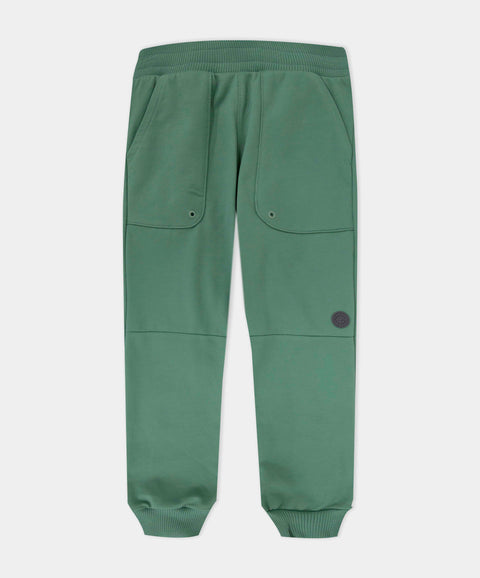 Pantalón Deportivo Perchado Para Niño Color Verde