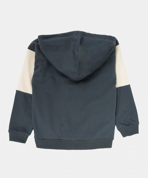 Buzo Con Chompa Deportivo Perchado Para Niño Color Gris Oscuro