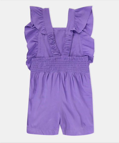 Enterizo de Playa Para Niña En Licra Color Morado