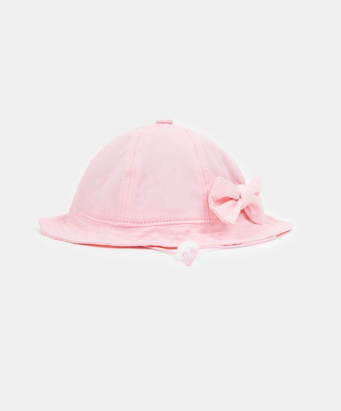 Gorro Playero Para Recién Nacida Color Rosado Claro