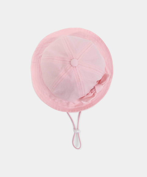 Gorro Playero Para Recién Nacida Color Rosado Claro