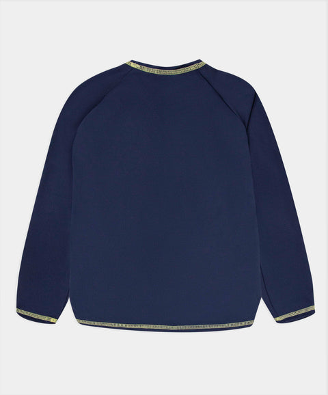 Camiseta De Playa Manga Larga Para Niño En Licra Color Azul Oscuro