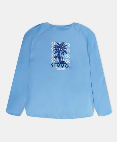 Camiseta De Playa Manga Larga Para Niño