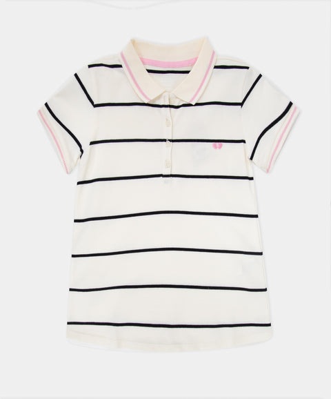 Camiseta Polo Manga Corta Para Niña