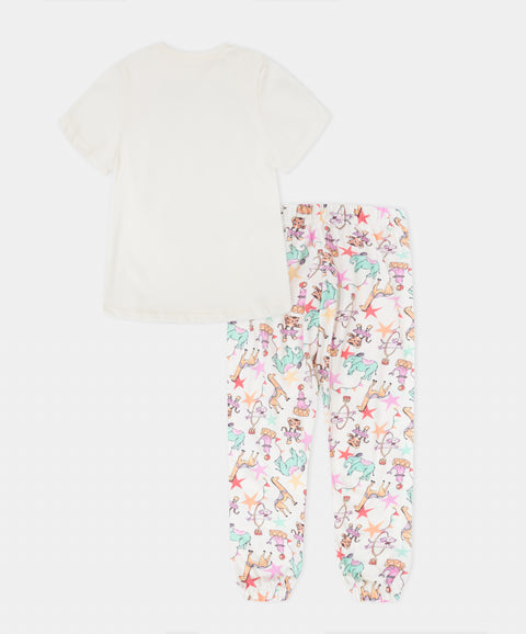 Pijama Camiseta y Pantalón Para Niña