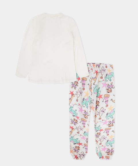 Pijama Camiseta y Pantalón Para Bebé Niña