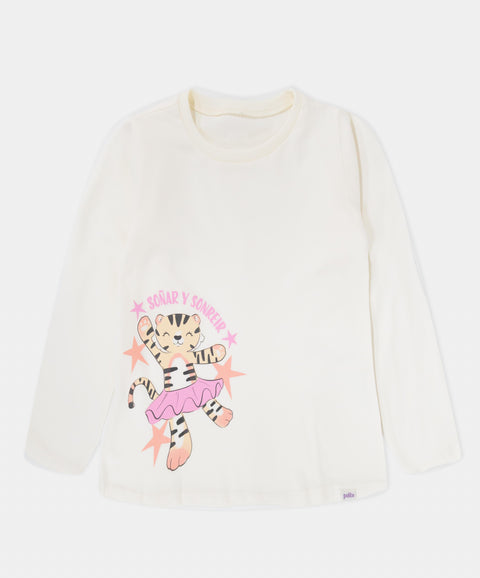 Pijama Camiseta y Pantalón Para Bebé Niña