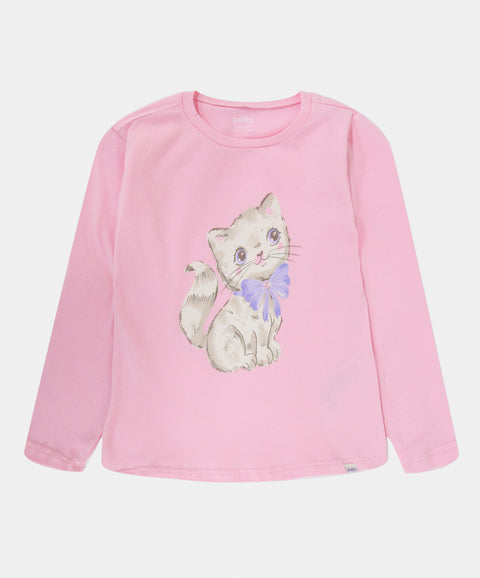 Pijama Camiseta Manga Larga y Pantalón Para Bebé Niña