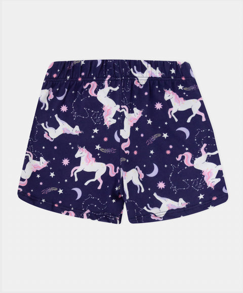 Pijama Camiseta Manga Corta y Short Para Bebé Niña