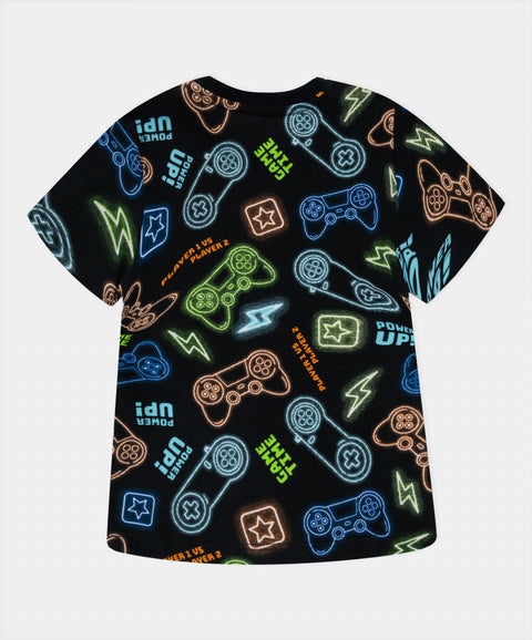 Pijama Camiseta Manga Corta y Short Para Bebé Niño