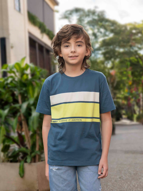 Camiseta Manga Corta Para Niño